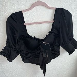 Black crop Top